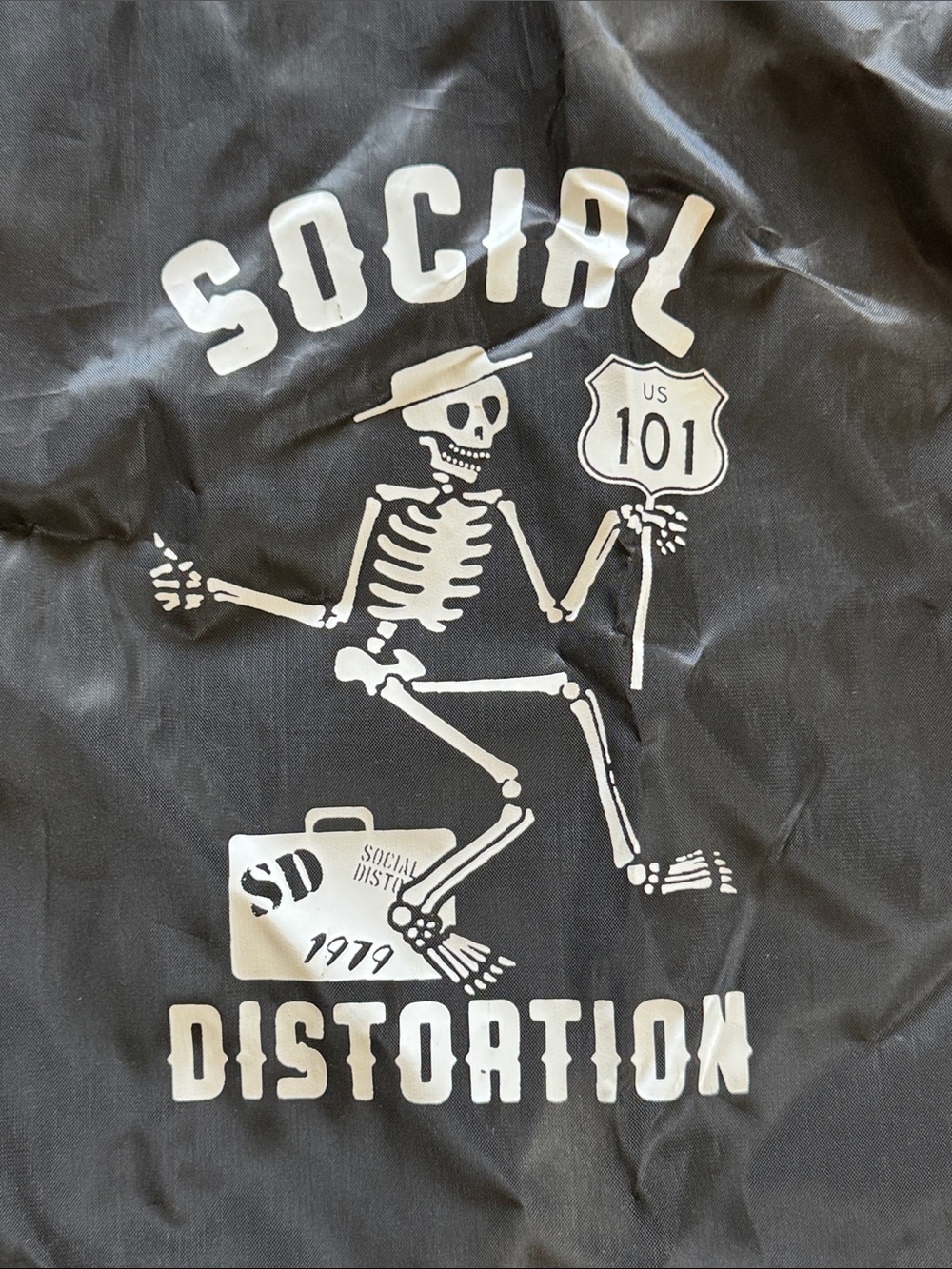 Social Distortion Drawstring Backpack - Picture 2 of 4